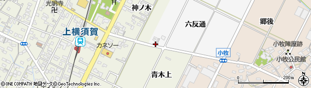 愛知県西尾市吉良町木田六反通9周辺の地図