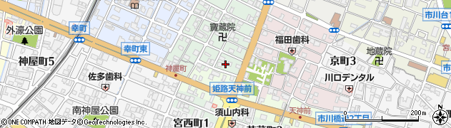 兵庫県姫路市神和町3周辺の地図