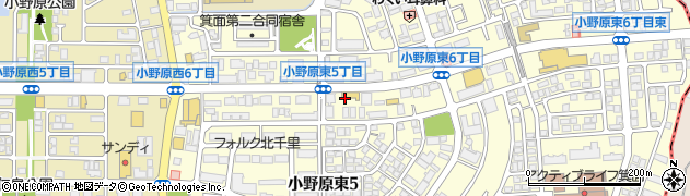 炭火焼肉 七輪 小野原店周辺の地図