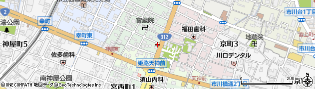 兵庫県姫路市神和町9周辺の地図