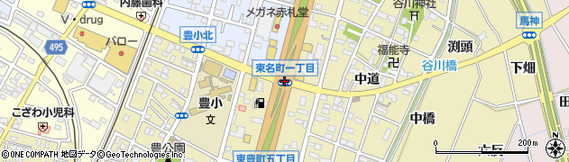 東名町１周辺の地図