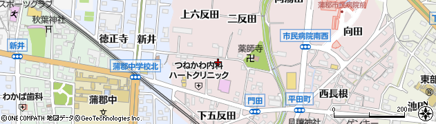 愛知県蒲郡市平田町上五反田15周辺の地図