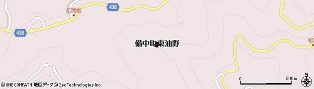 岡山県高梁市備中町東油野周辺の地図