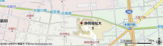 静岡精華学園静岡福祉大学周辺の地図