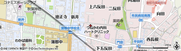 愛知県蒲郡市平田町上五反田34周辺の地図