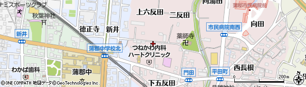 愛知県蒲郡市平田町上五反田30周辺の地図
