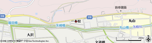 愛知県西尾市吉良町津平一本松周辺の地図