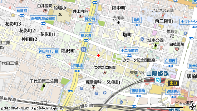 〒670-0917 兵庫県姫路市忍町の地図