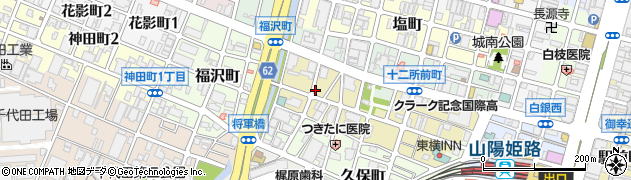 兵庫県姫路市忍町周辺の地図