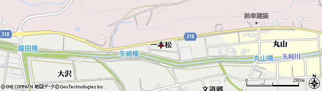 愛知県西尾市吉良町津平（一本松）周辺の地図