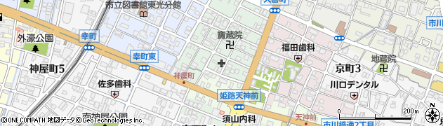 兵庫県姫路市神和町16周辺の地図