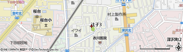 大阪府高槻市辻子周辺の地図