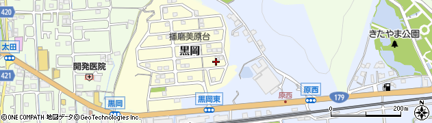 兵庫県揖保郡太子町黒岡17周辺の地図