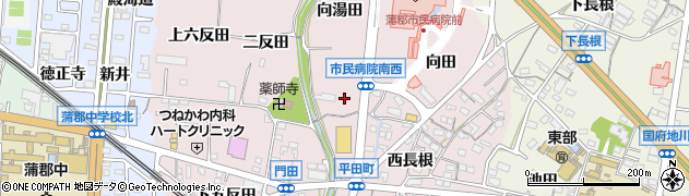 愛知県蒲郡市平田町周辺の地図