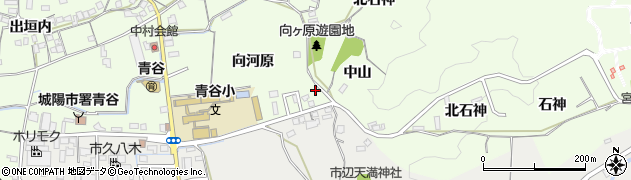 京都府城陽市中向河原67周辺の地図