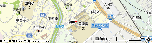 愛知県豊川市国府町前田16-5周辺の地図