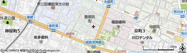 兵庫県姫路市神和町88周辺の地図