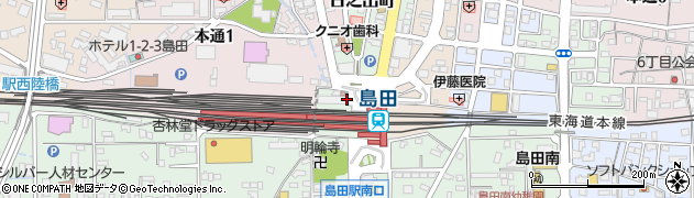 島田市役所　その他島田駅前自転車等駐車場周辺の地図