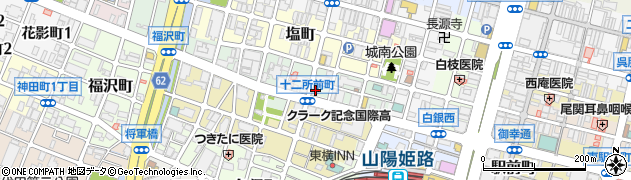 ホテルアベスト姫路周辺の地図