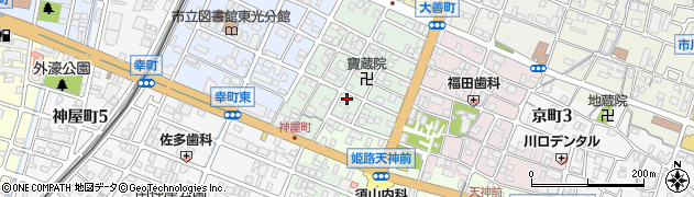 兵庫県姫路市神和町14周辺の地図