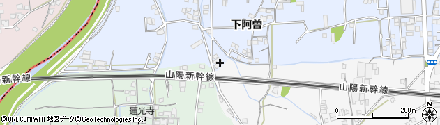 兵庫県揖保郡太子町下阿曽156周辺の地図