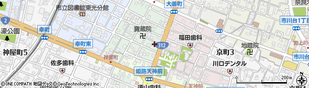 兵庫県姫路市神和町87周辺の地図