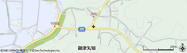 岡山県岡山市北区御津矢知周辺の地図