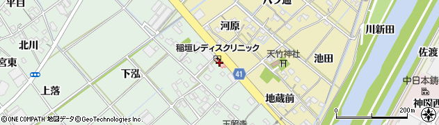 稲垣レディスクリニック周辺の地図