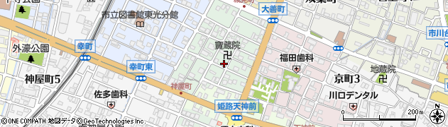 兵庫県姫路市神和町77周辺の地図