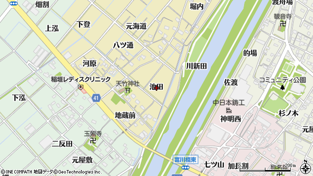 〒445-0051 愛知県西尾市天竹町の地図