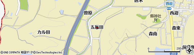 愛知県武豊町（知多郡）冨貴（五反田）周辺の地図