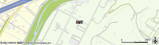 静岡県掛川市原里周辺の地図