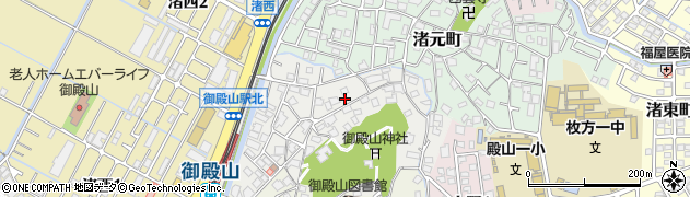 大阪府枚方市渚本町周辺の地図