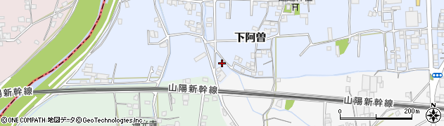 兵庫県揖保郡太子町下阿曽152周辺の地図