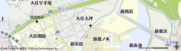 京都府京田辺市大住大坪29周辺の地図
