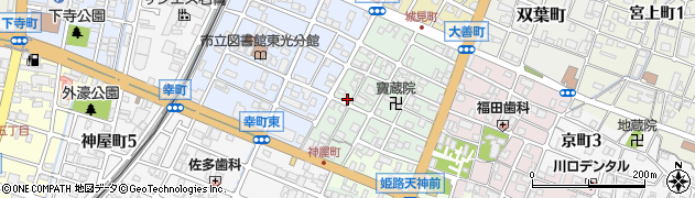兵庫県姫路市神和町63周辺の地図