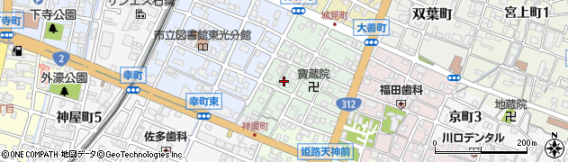 兵庫県姫路市神和町70周辺の地図