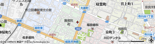 兵庫県姫路市神和町101周辺の地図