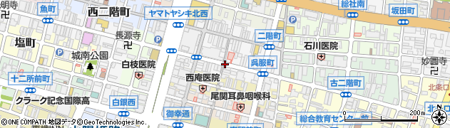 兵庫県姫路市呉服町周辺の地図