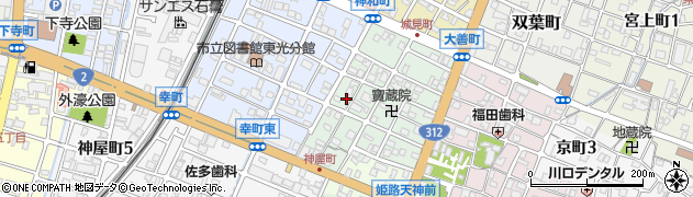 兵庫県姫路市神和町69周辺の地図