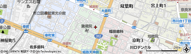 兵庫県姫路市神和町102周辺の地図