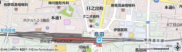 損害保険ジャパン株式会社　静岡支店島田支社周辺の地図
