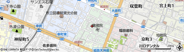 兵庫県姫路市神和町周辺の地図