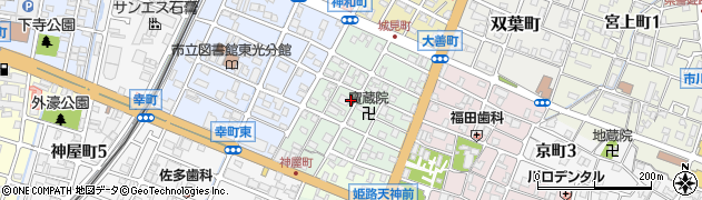 兵庫県姫路市神和町74周辺の地図