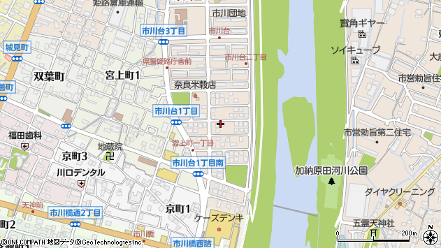 〒670-0822 兵庫県姫路市市川台の地図