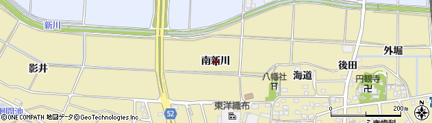 愛知県知多郡武豊町冨貴南新川周辺の地図
