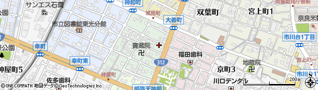 兵庫県姫路市神和町116周辺の地図