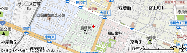 兵庫県姫路市神和町115周辺の地図