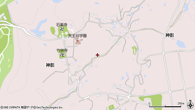 〒651-1621 兵庫県神戸市北区淡河町神影の地図