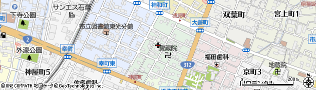 兵庫県姫路市神和町72周辺の地図